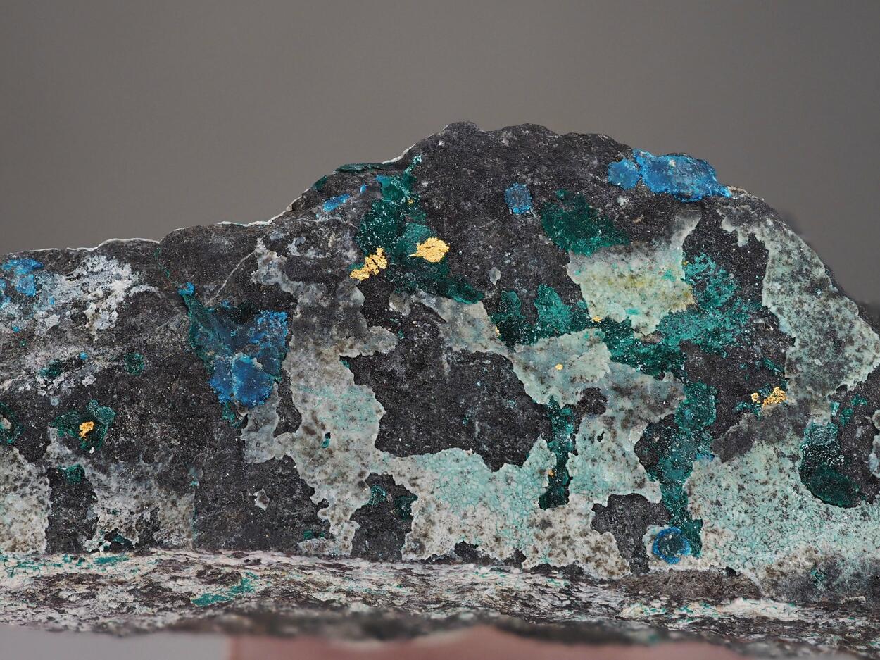 Gold With Paratacamite & Pseudoboleite
