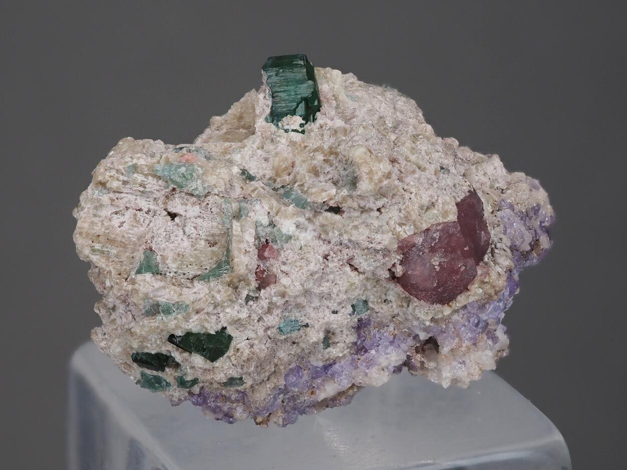 Tourmaline With Apatite & Cookeite