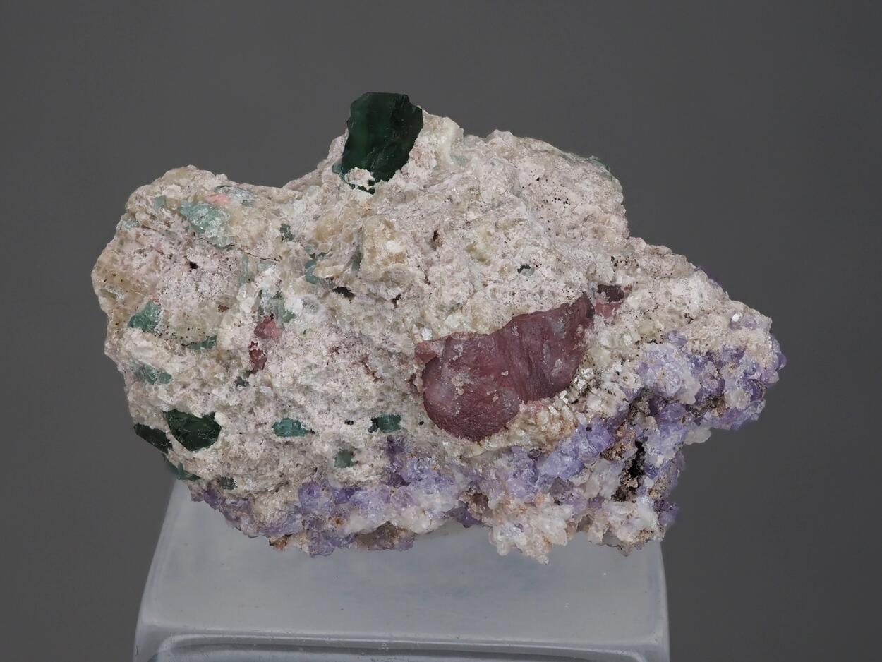 Tourmaline With Apatite & Cookeite