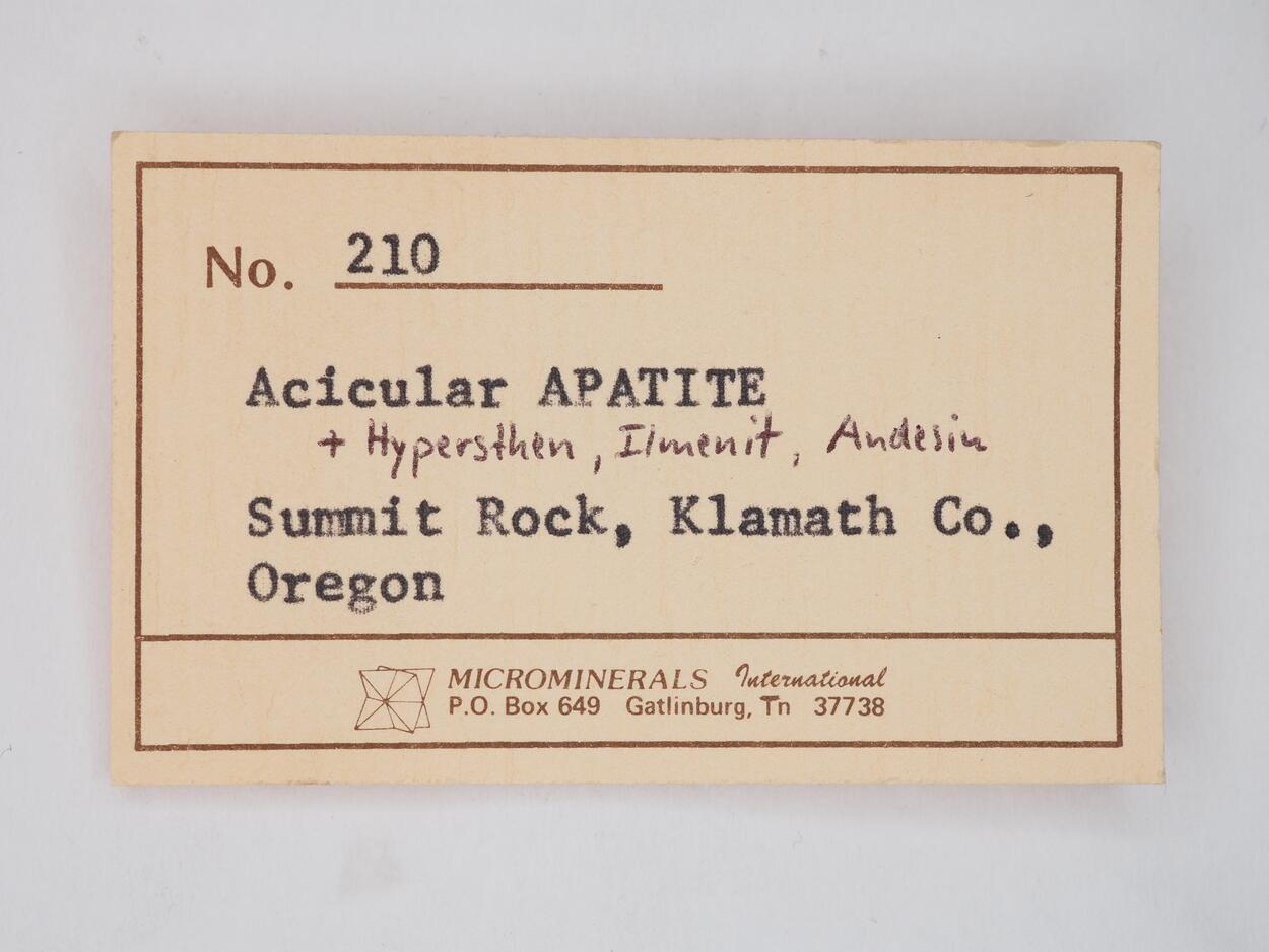 Hypersthene With Apatite & Ilmenite