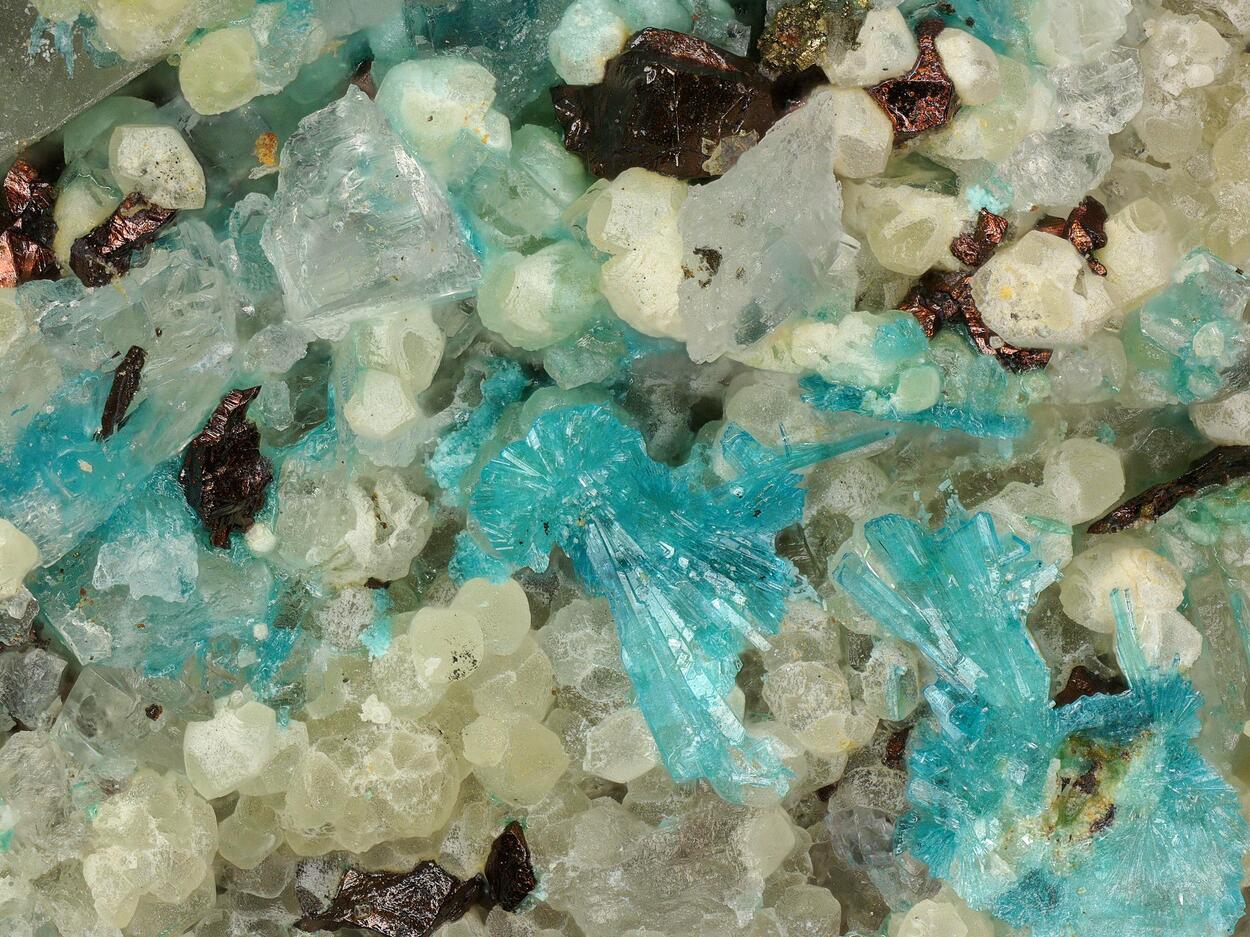 Serpierite & Fluorite