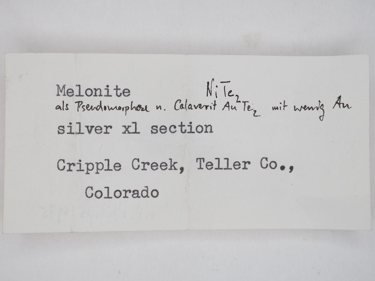 Melonite Psm Calaverite & Gold