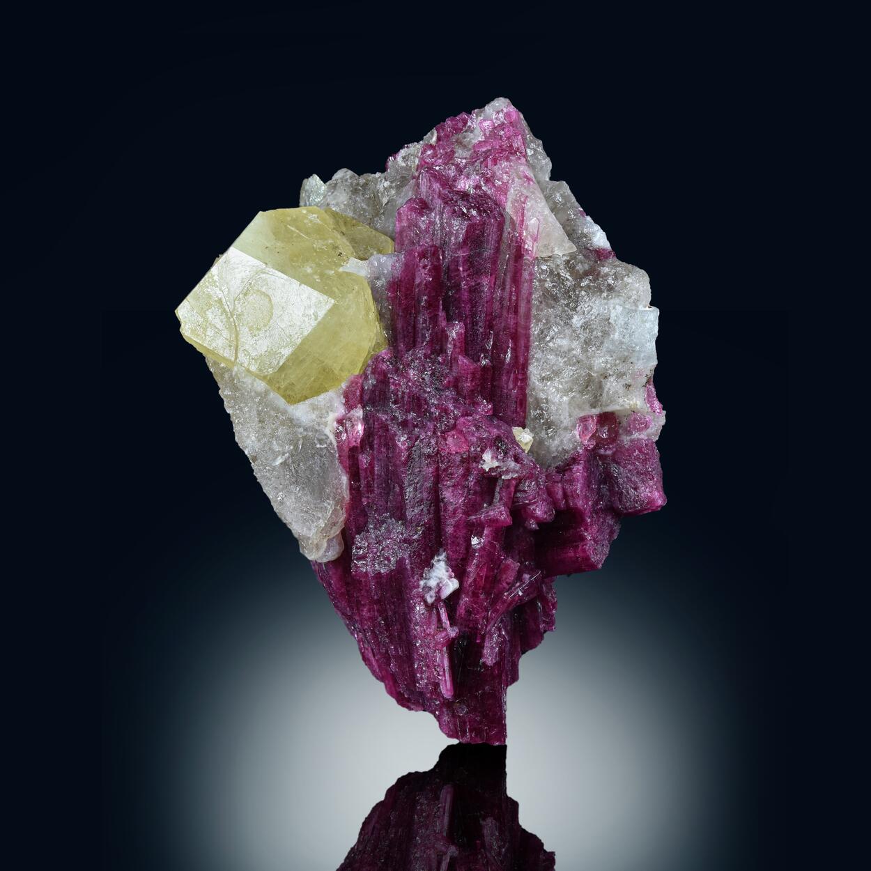 Rubellite With Rhodizite
