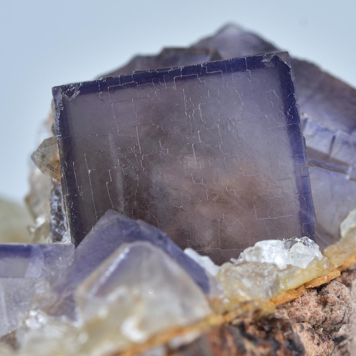 Fluorite With Calcite