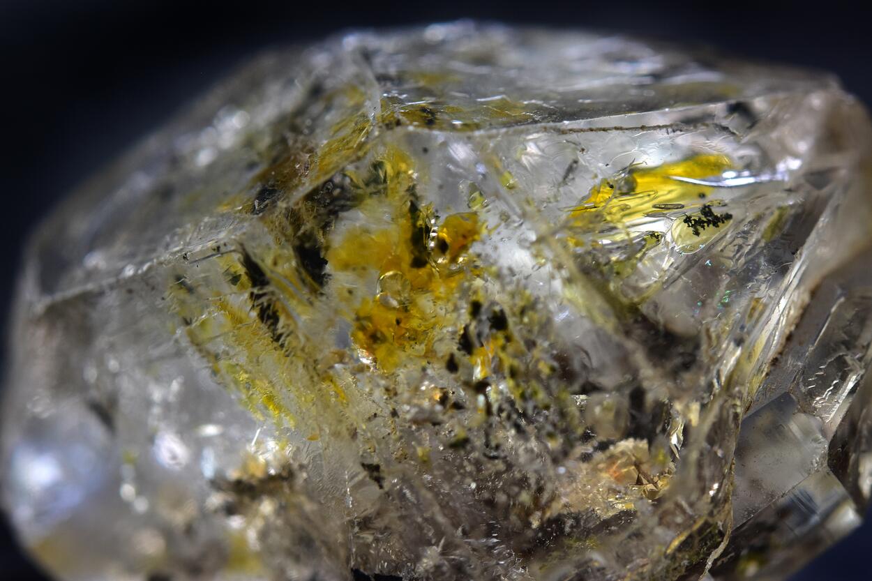 Quartz With Petroleum