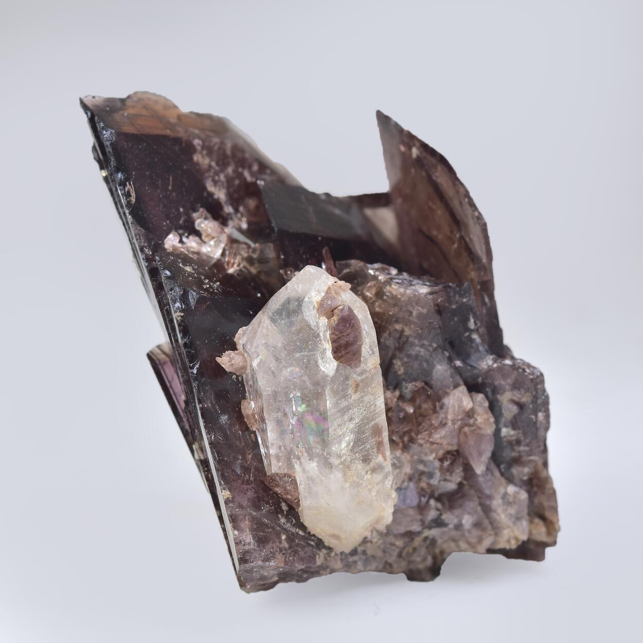 Axinite With Quartz