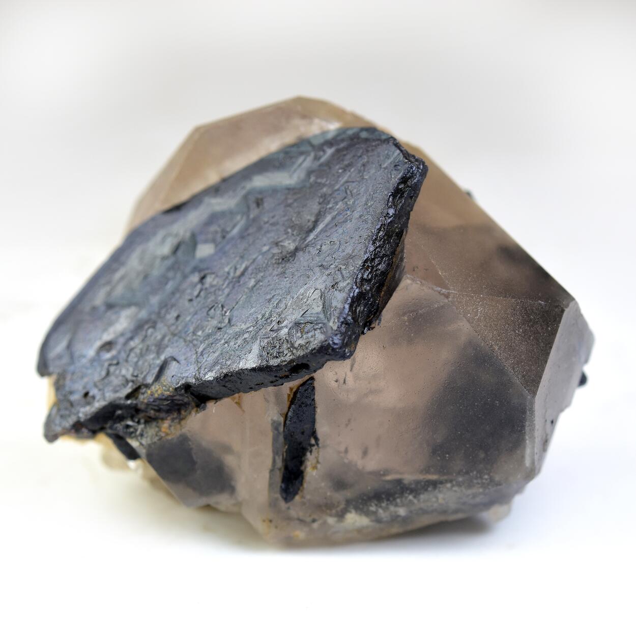 Ilmenite With Smoky Quartz