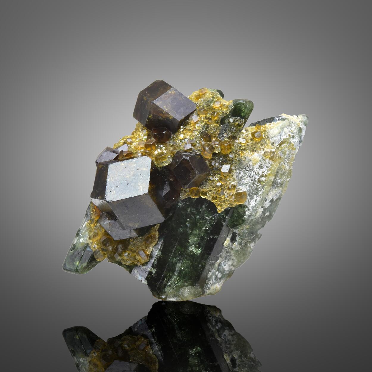 Garnet Var Andradite With Grossular & Diopside