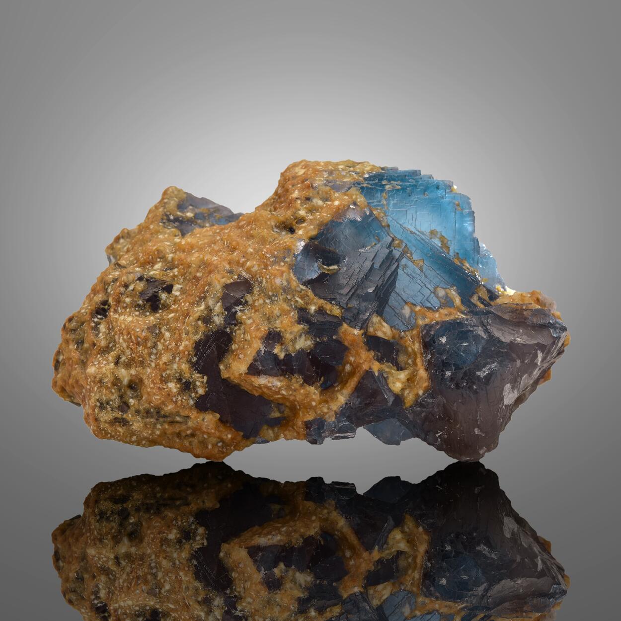 Fluorite With Calcite