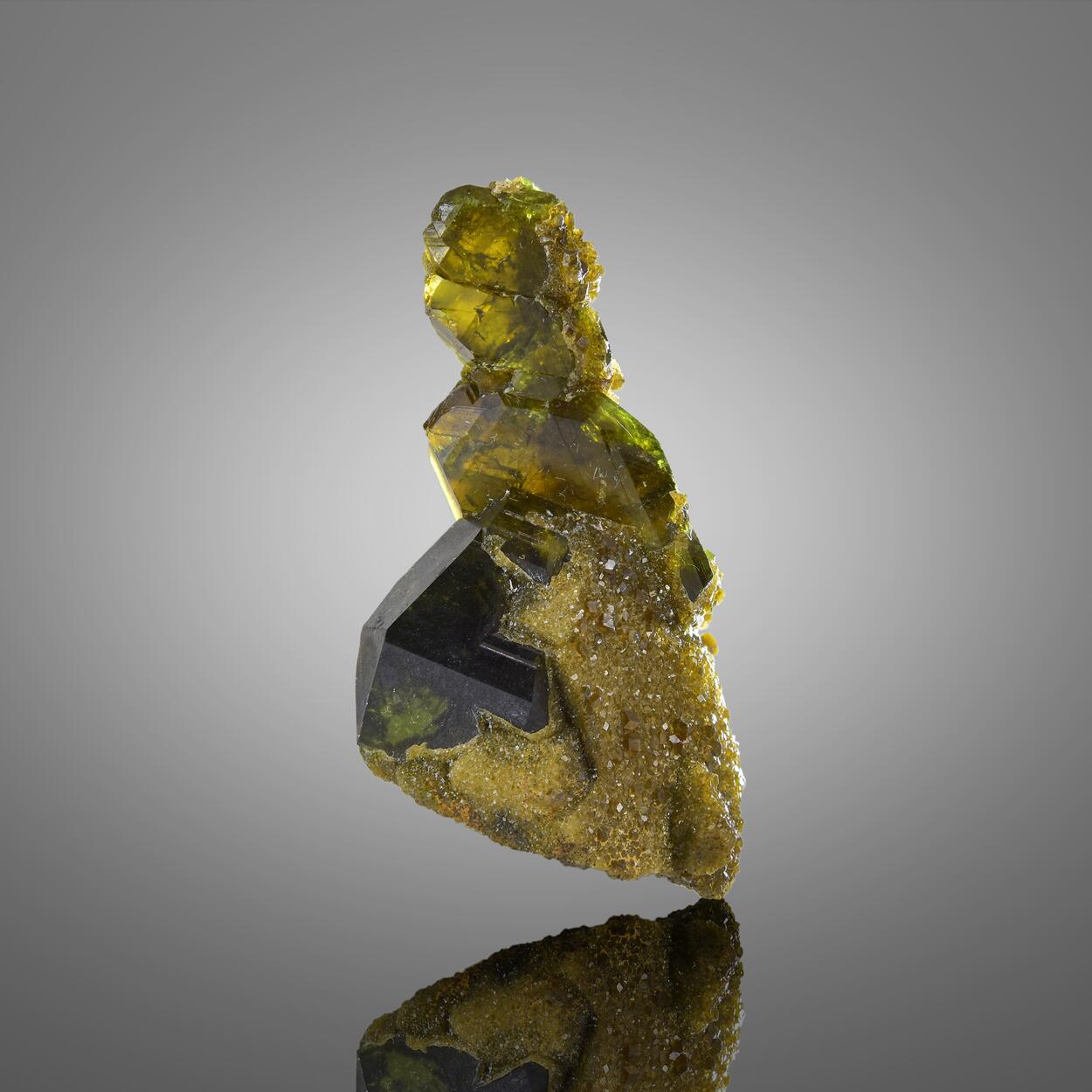 Vesuvianite With Grossular & Diopside