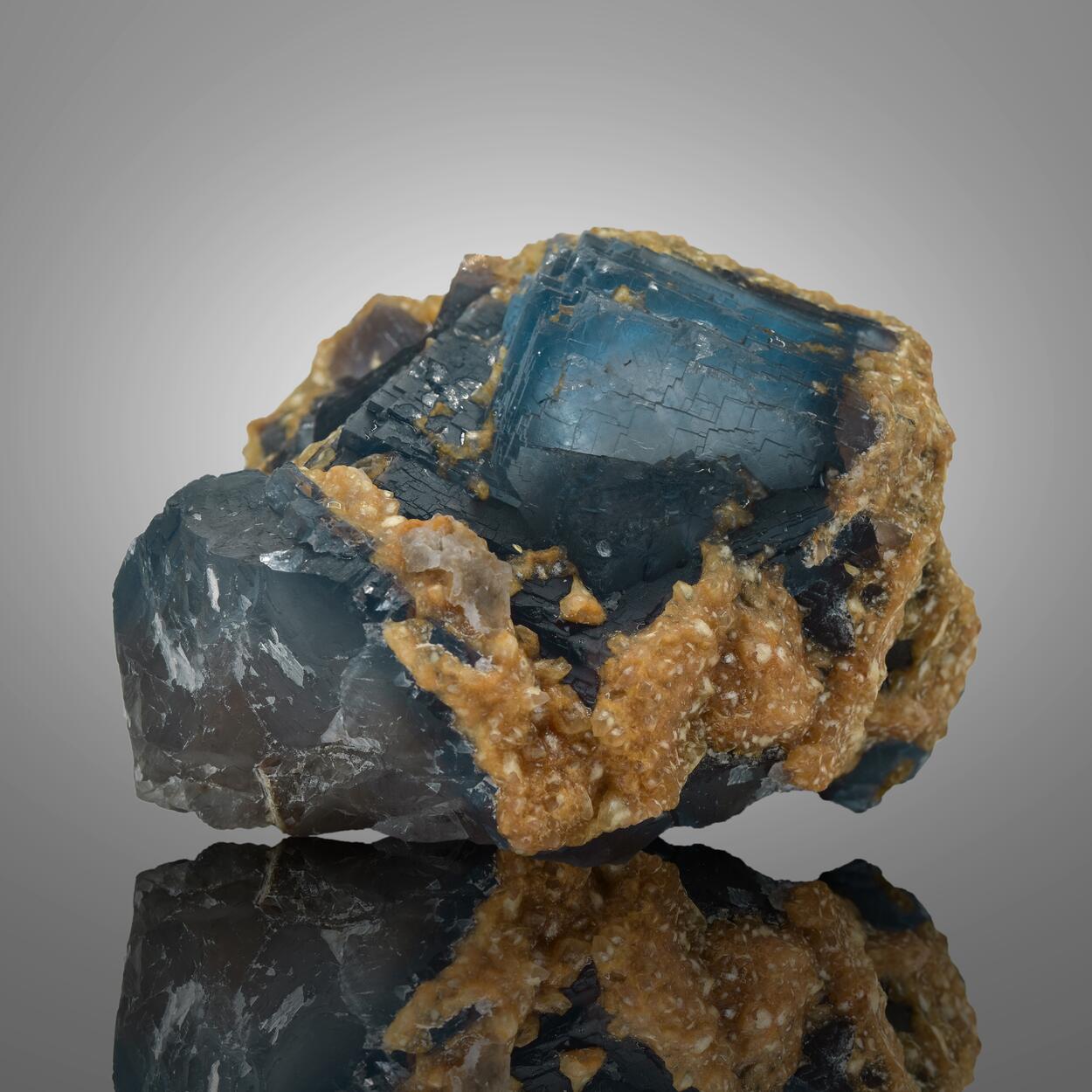 Fluorite With Calcite