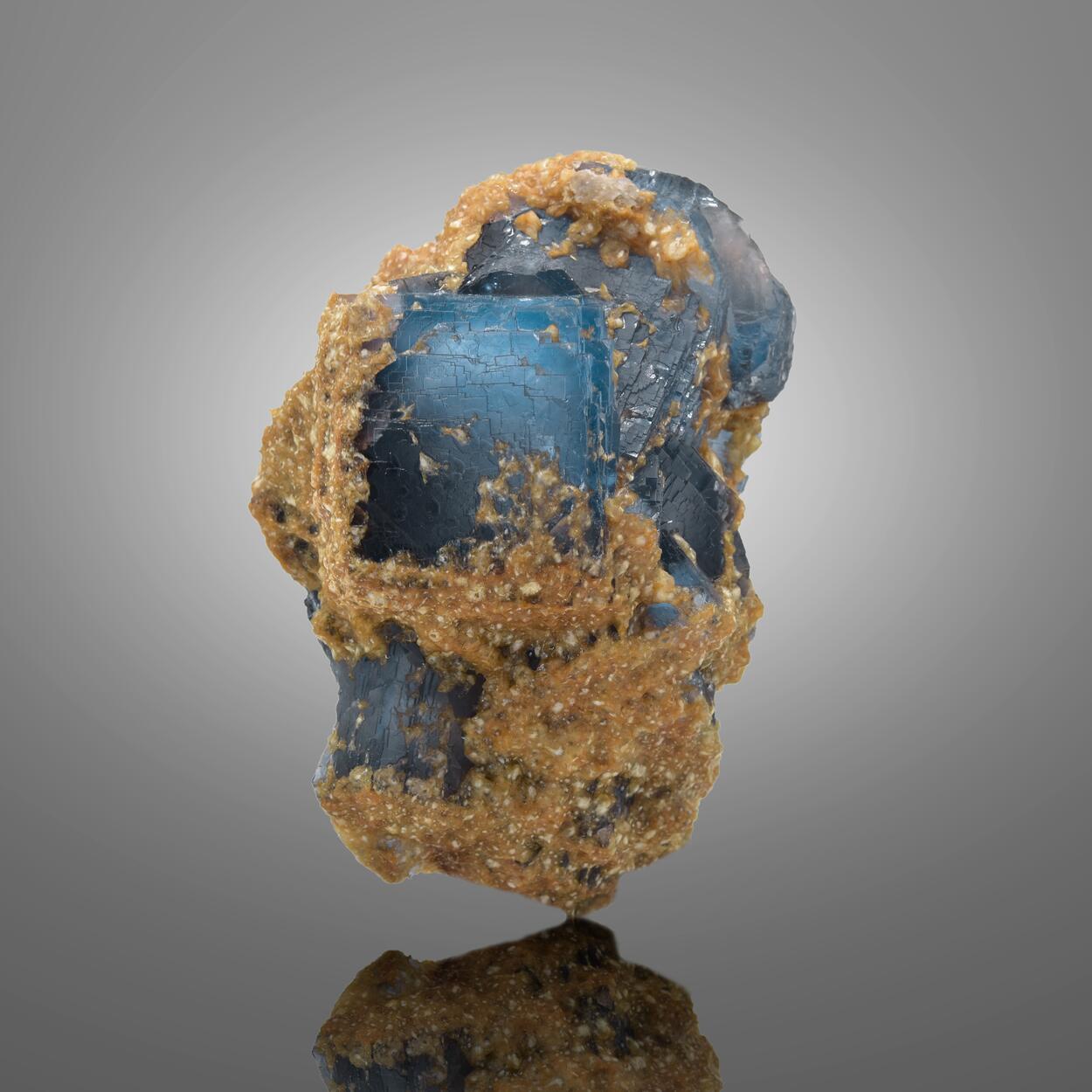 Fluorite With Calcite