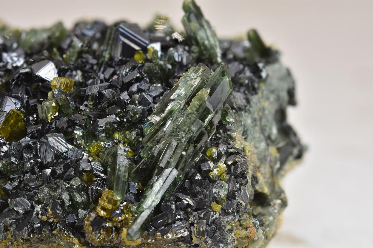 Magnetite With Clinochlore Diopside & Vesuvianite
