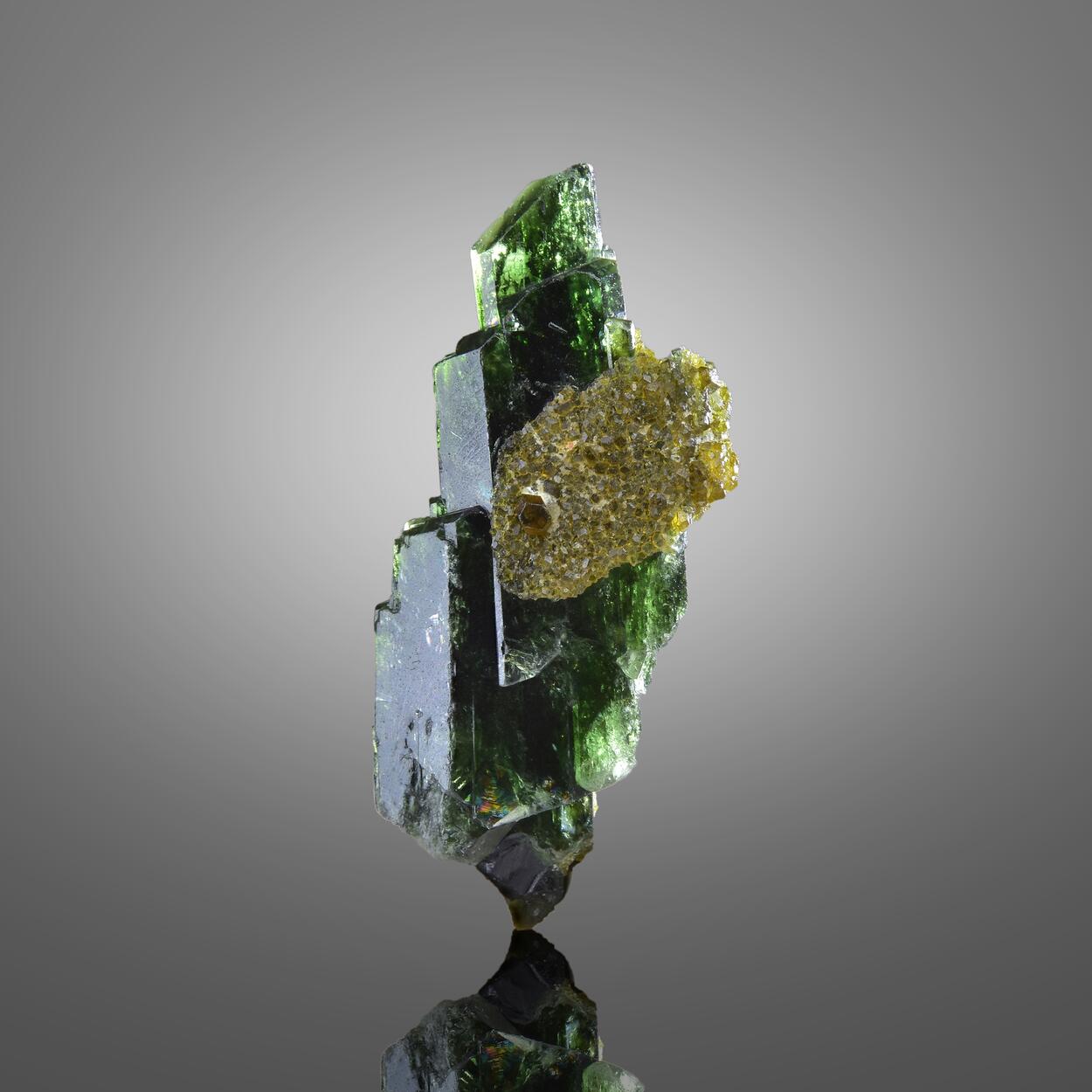 Diopside With Vesuvianite & Grossular