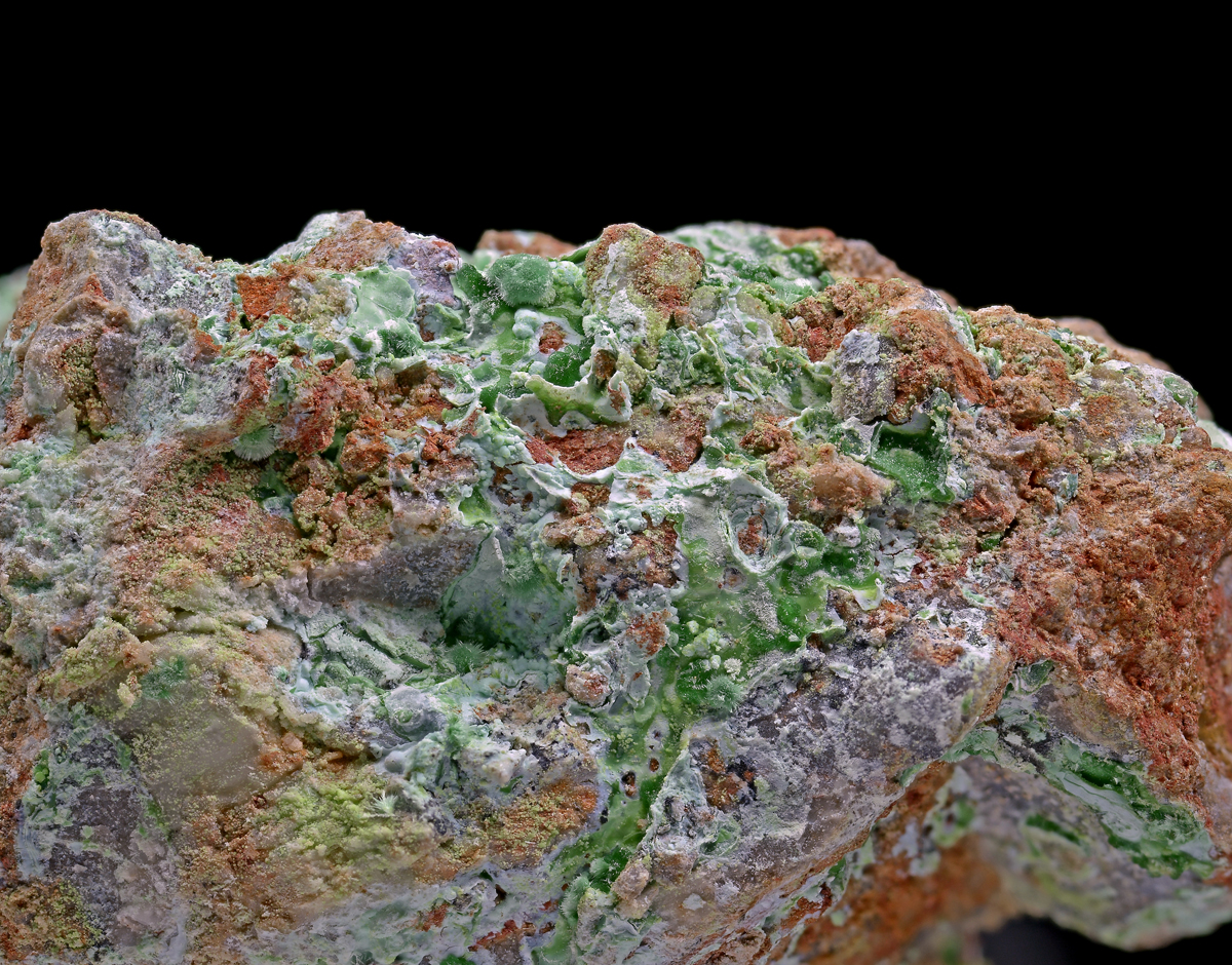 Goldhillite & Zincolivenite & Aurichalcite