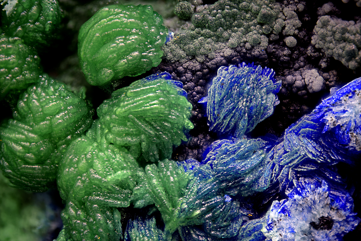 Conichalcite & Azurite