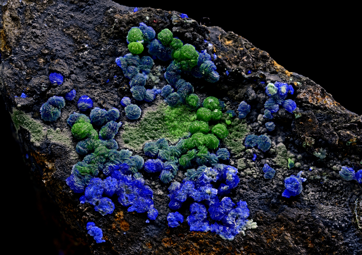 Conichalcite & Azurite