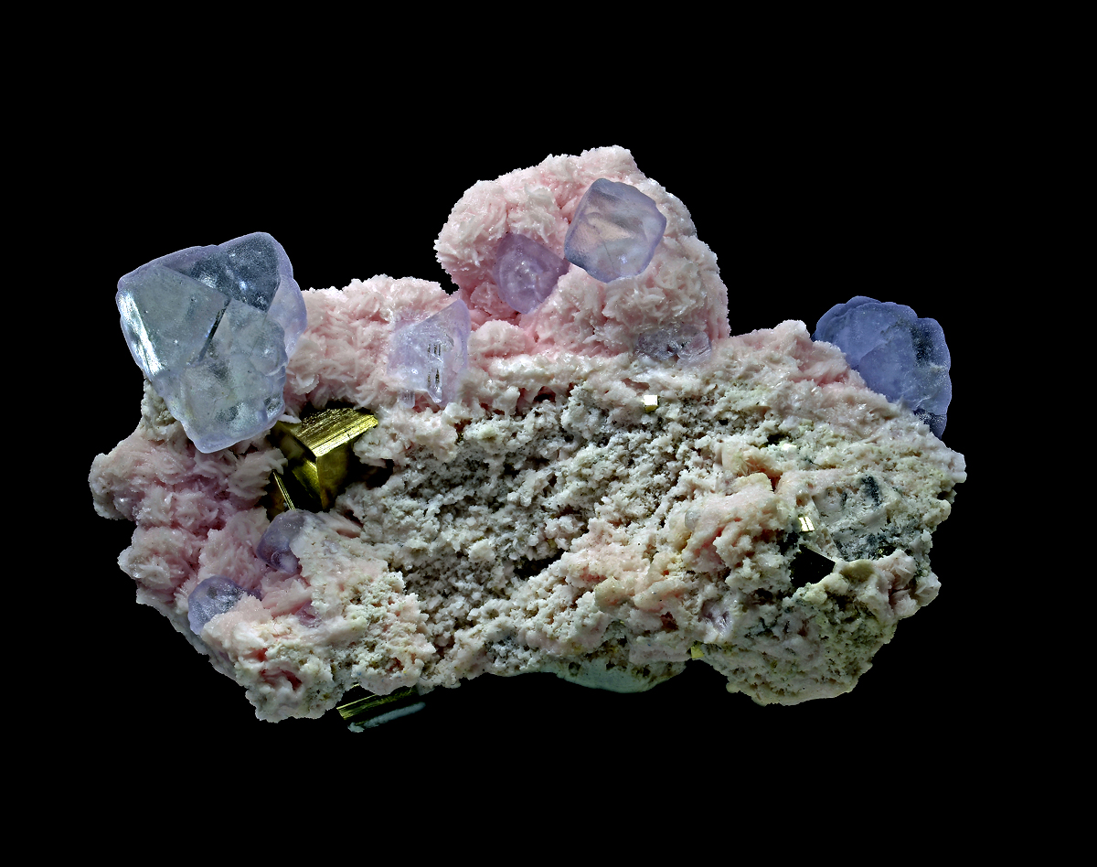 Rhodochrosite & Fluorite