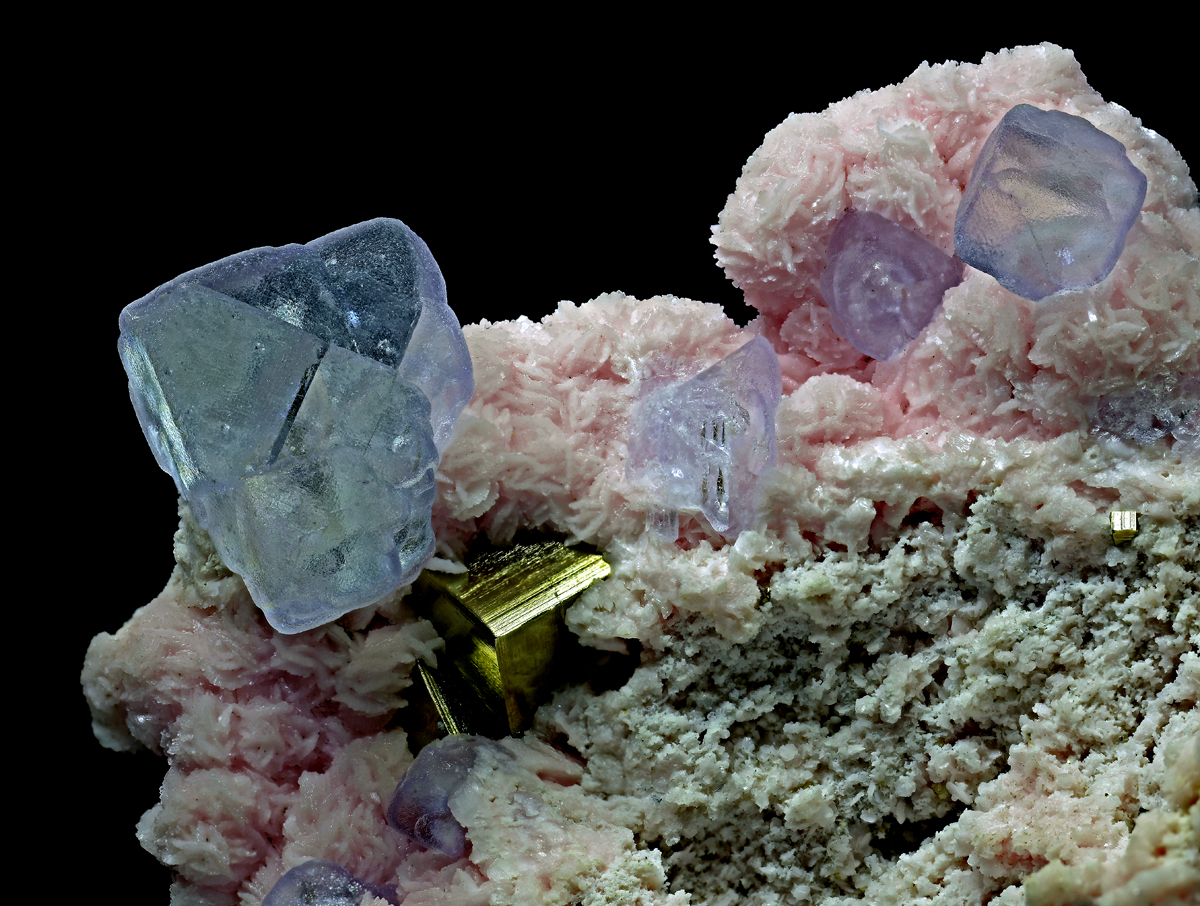 Rhodochrosite & Fluorite