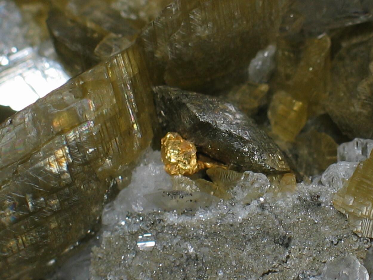 Gold Siderite & Rock Crystal