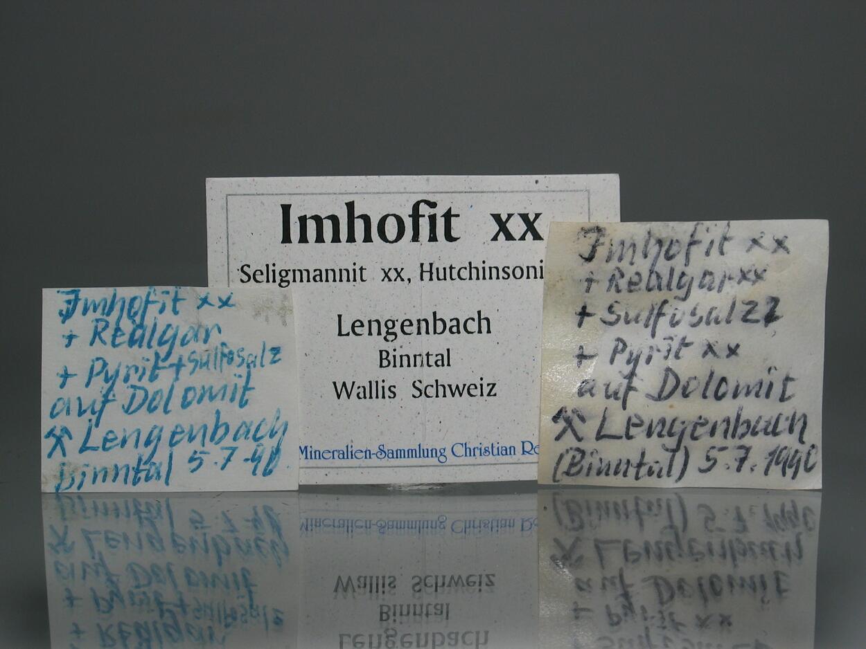 Imhofite Seligmannite & Hutchinsonite