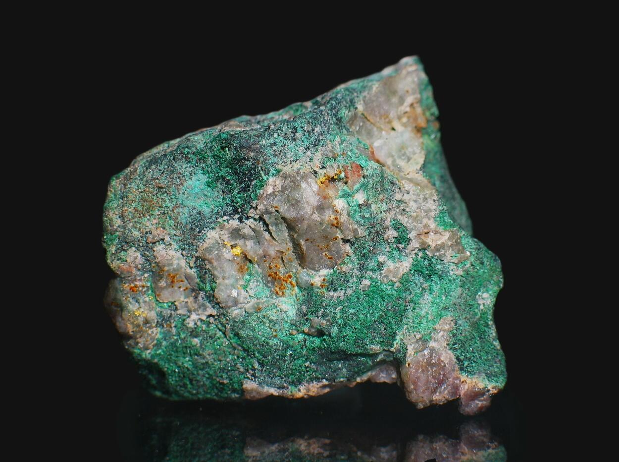 Gold On Malachite