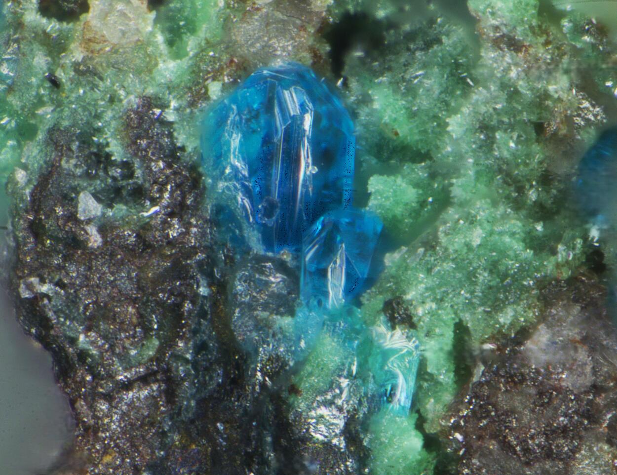 Chalcomenite Marthozite & Demesmaekerite