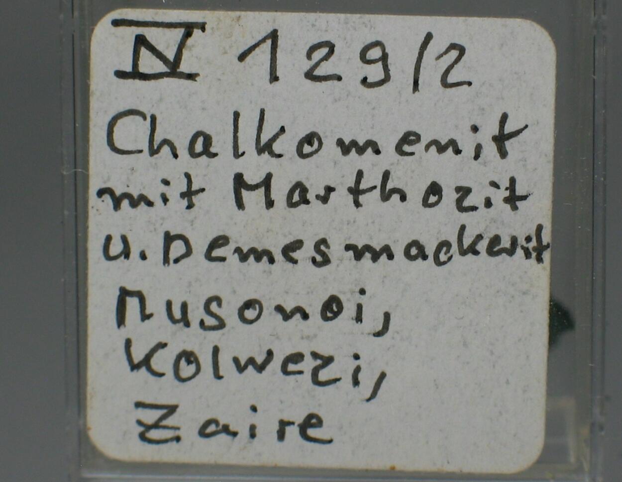 Chalcomenite Marthozite & Demesmaekerite