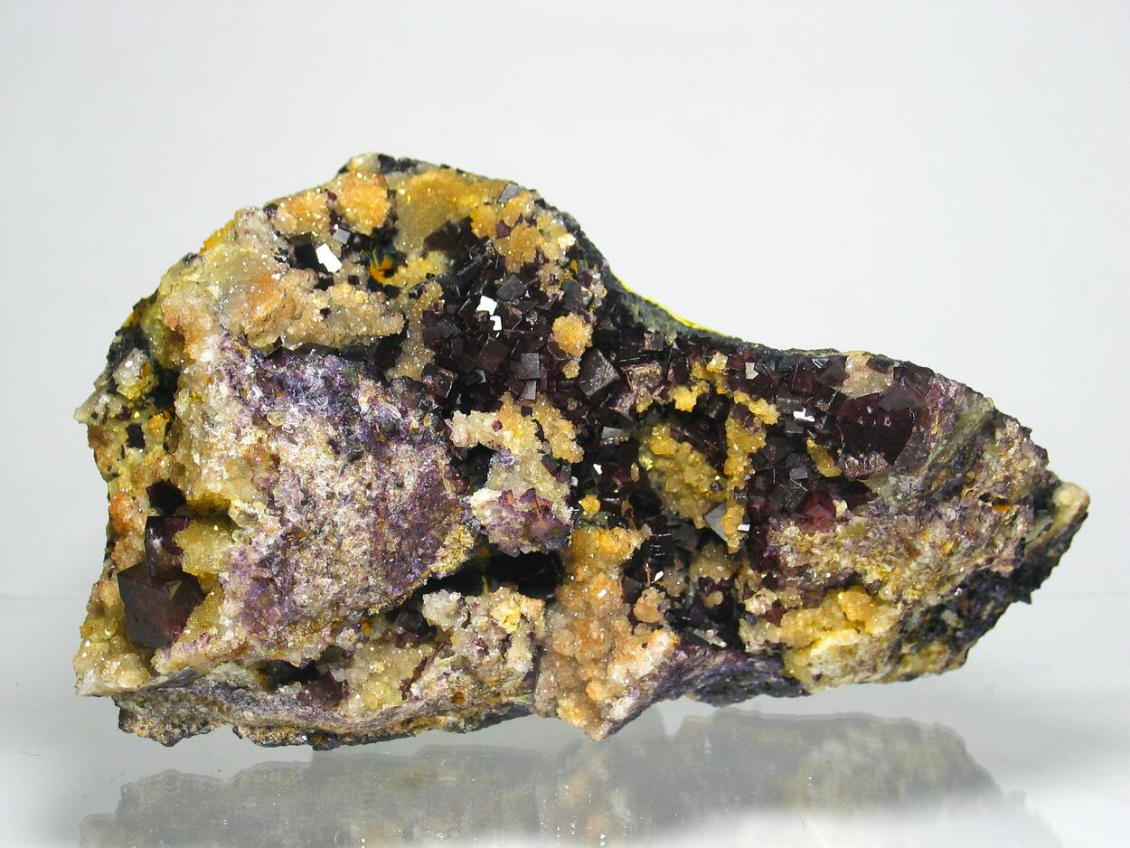 Fluorite On Eisenkiesel