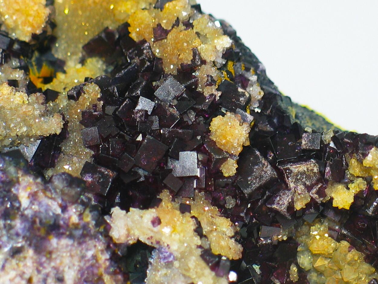 Fluorite On Eisenkiesel