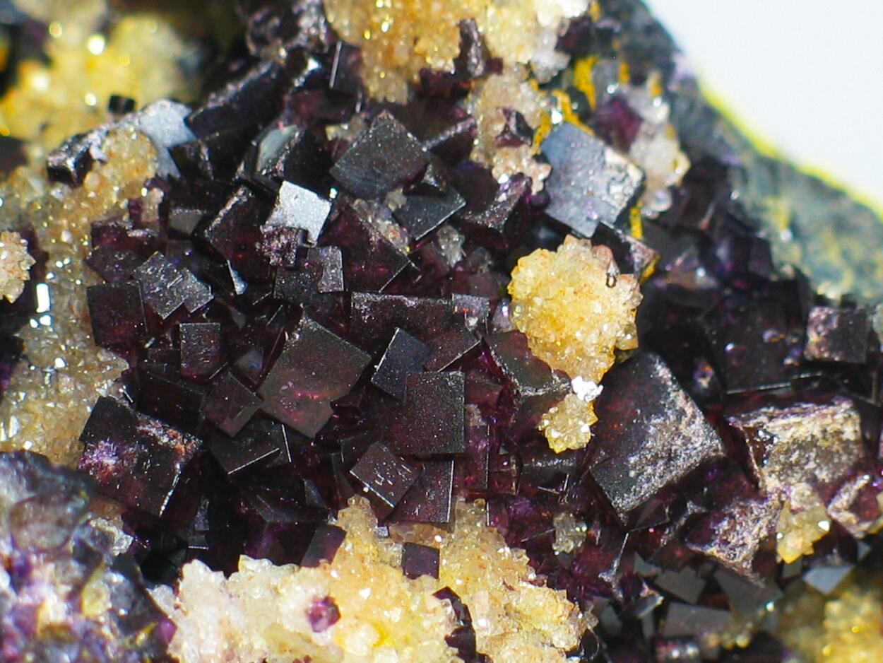 Fluorite On Eisenkiesel