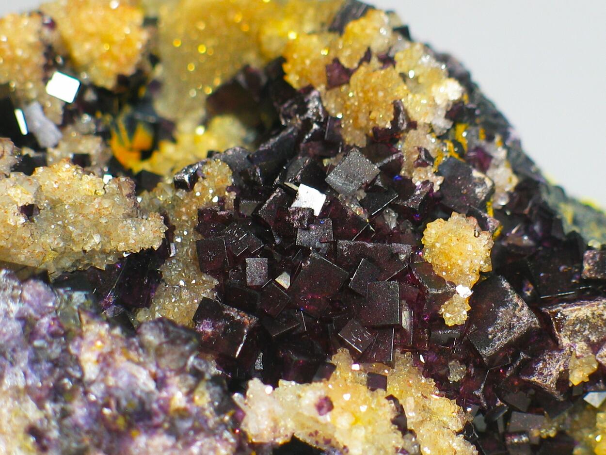 Fluorite On Eisenkiesel