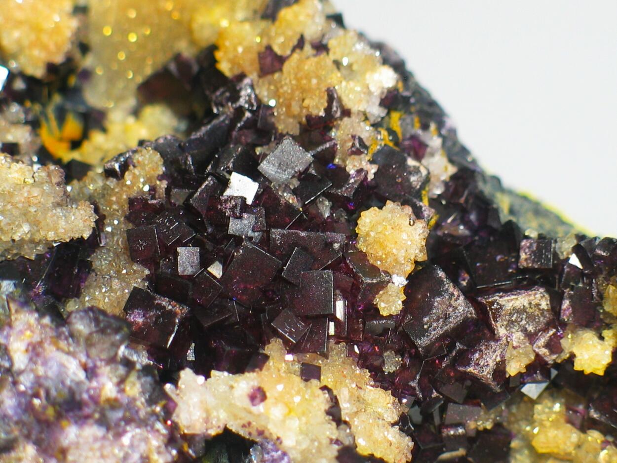 Fluorite On Eisenkiesel