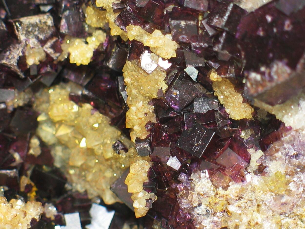 Fluorite On Eisenkiesel