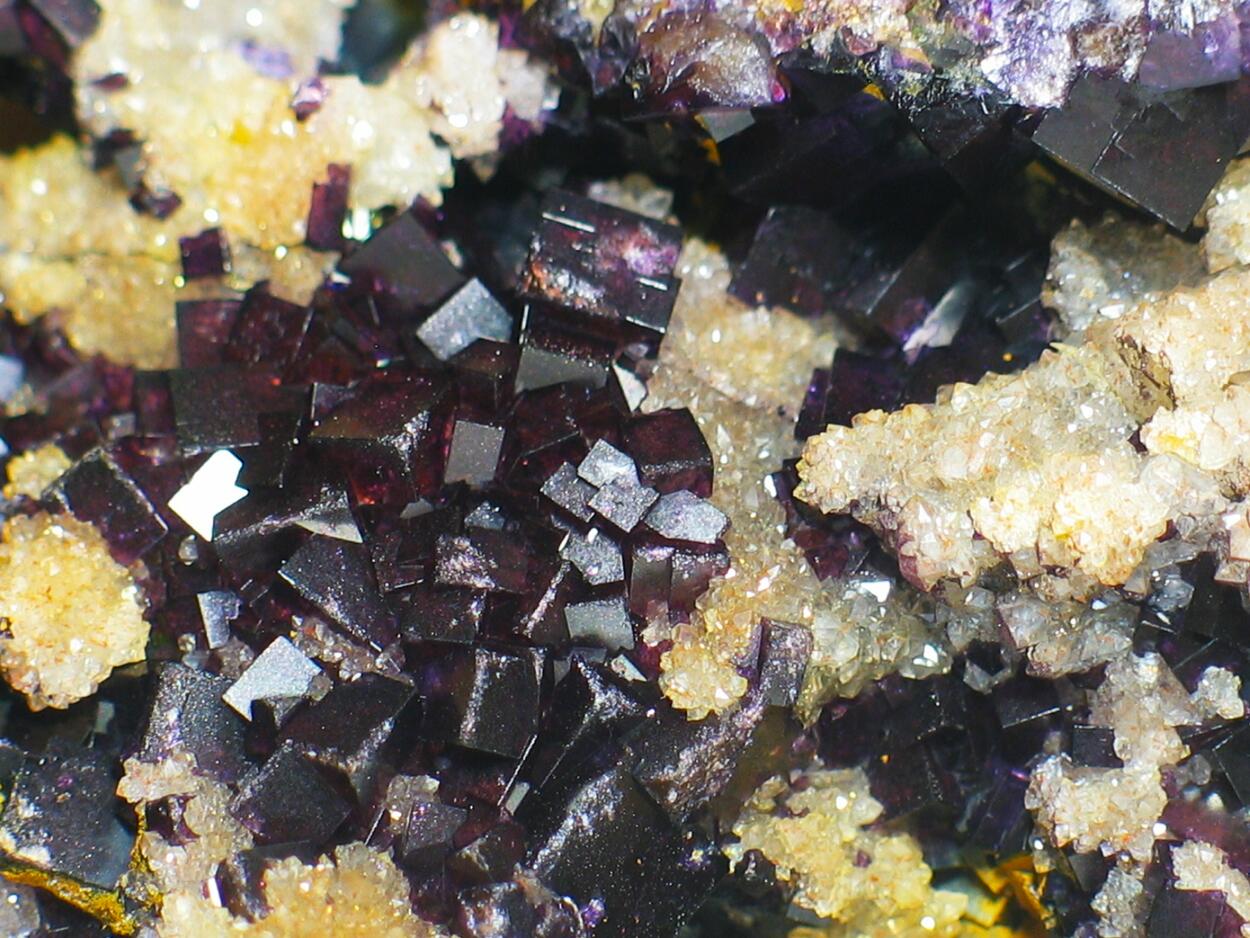 Fluorite On Eisenkiesel