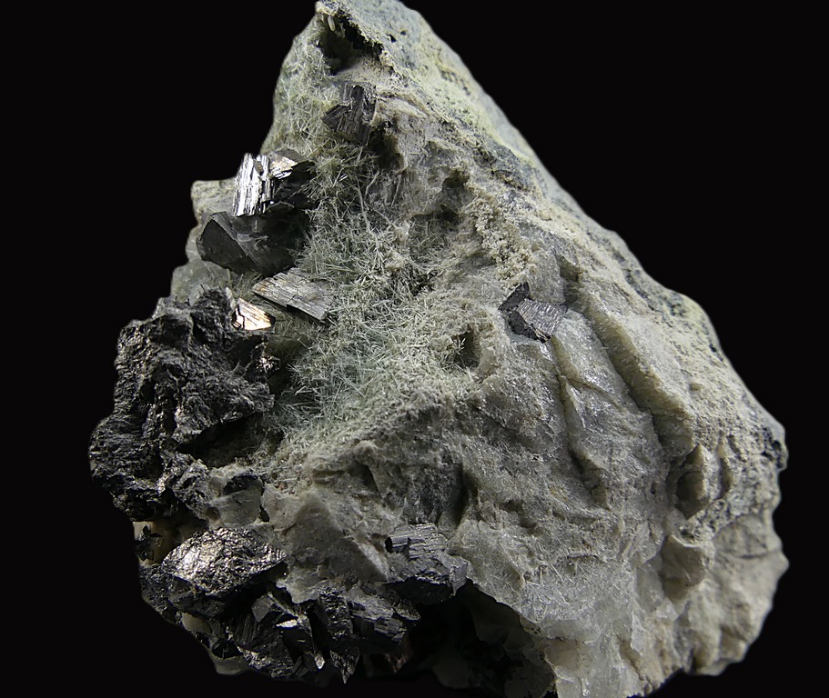 Arsenopyrite & Byssolite