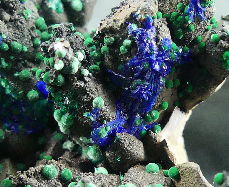 Brochantite Linarite & Malachite