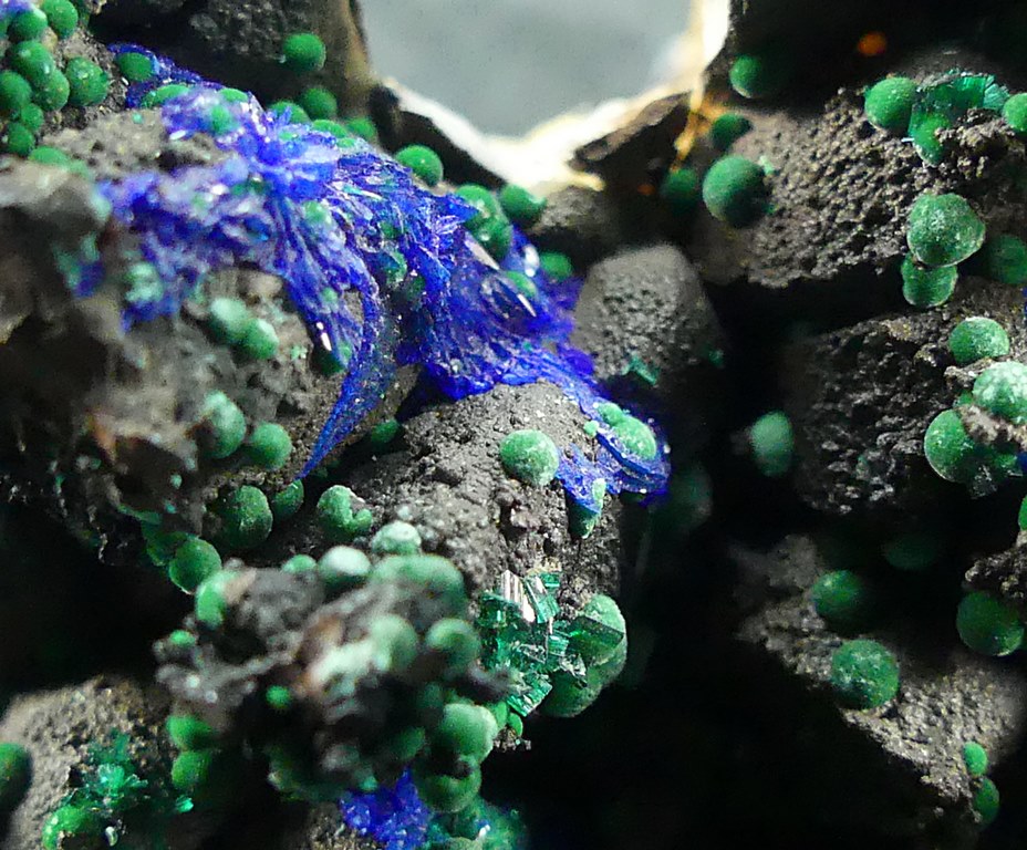 Brochantite Linarite & Malachite