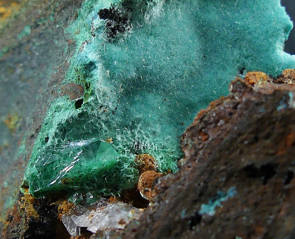 Rosasite & Calcite