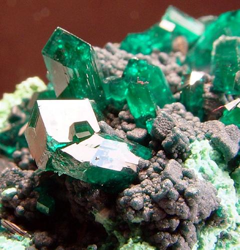 Dioptase Rosasite & Plancheite