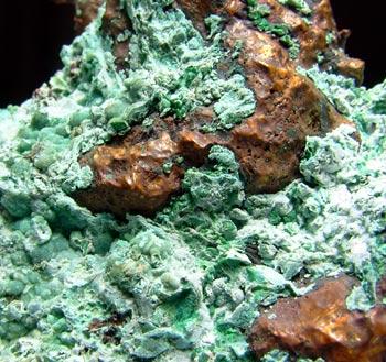 Native Copper & Plancheite