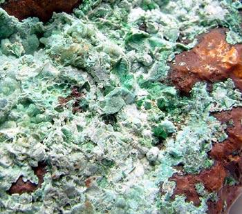 Native Copper & Plancheite