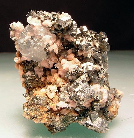 Arsenopyrite Rhodochrosite & Pyrite