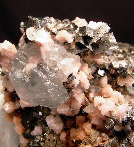 Arsenopyrite Rhodochrosite & Pyrite