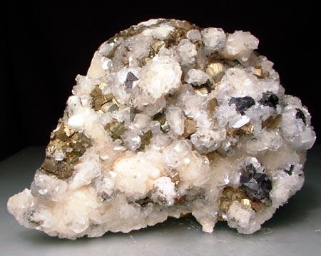 Calcite Sphalerite & Arsenopyrite