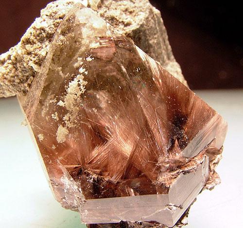 Quartz With Rutile & Brookite