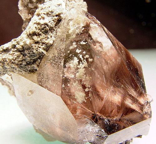 Quartz With Rutile & Brookite