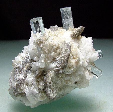 Aquamarine Muscovite & Albite