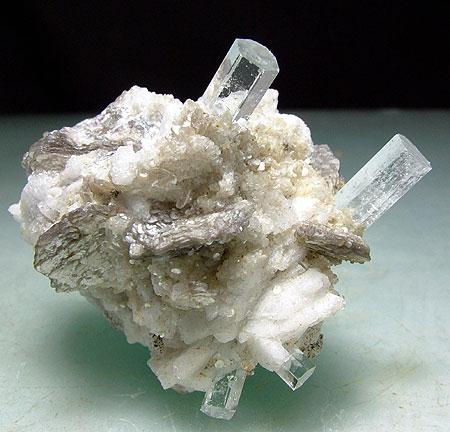 Aquamarine Muscovite & Albite