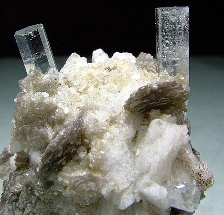 Aquamarine Muscovite & Albite